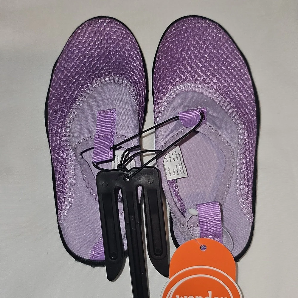 Wonder Nation Toddler Girls Size 7/8 Purple Water Shoe New